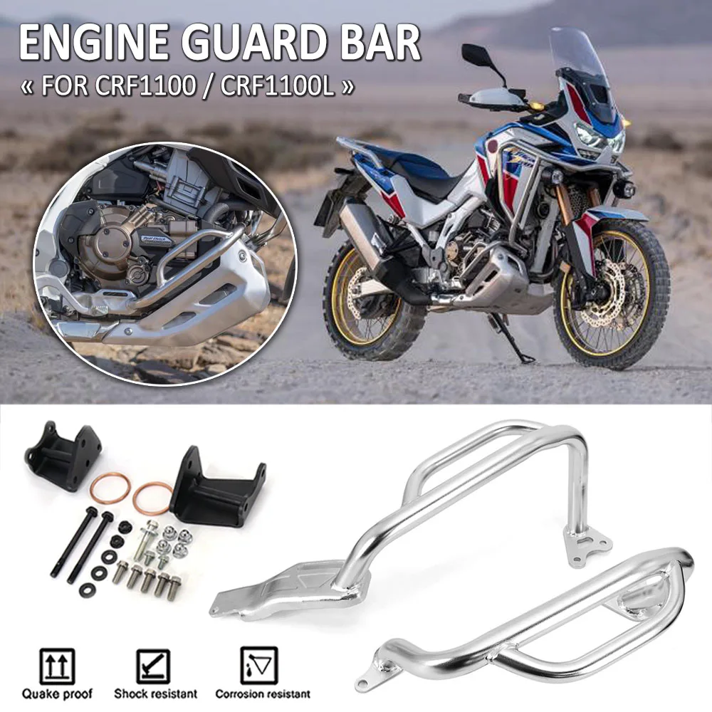 

NEW Motorcycle Engine Bumper Crash Bars Frame Protector Guard Bar Kit For Honda CRF1100L CRF1100 CRF 1100 L Adventure ADV Sport