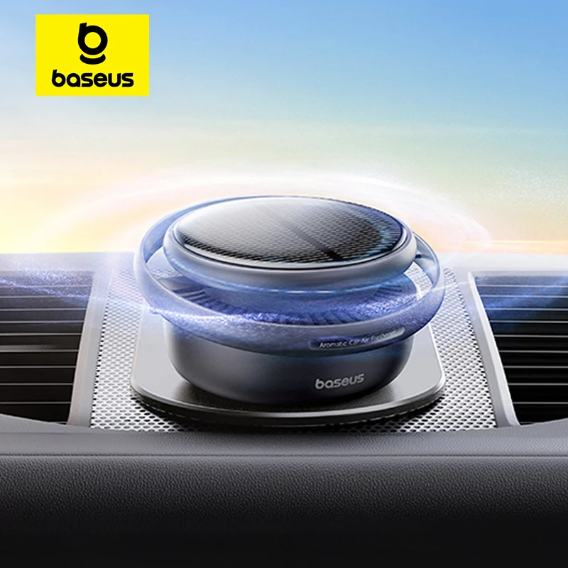 

Baseus Solar Car Air Freshener Auto Flavoring Ornament Perfume Decor Interior Car Accessories Rotating Aromatherapy Oil Diffuser