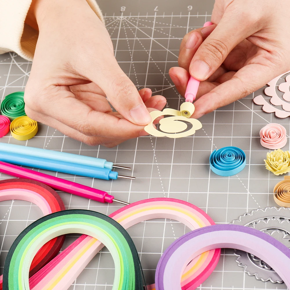 100strips/pack Gradient Color  - Art Quilling Craft review and price