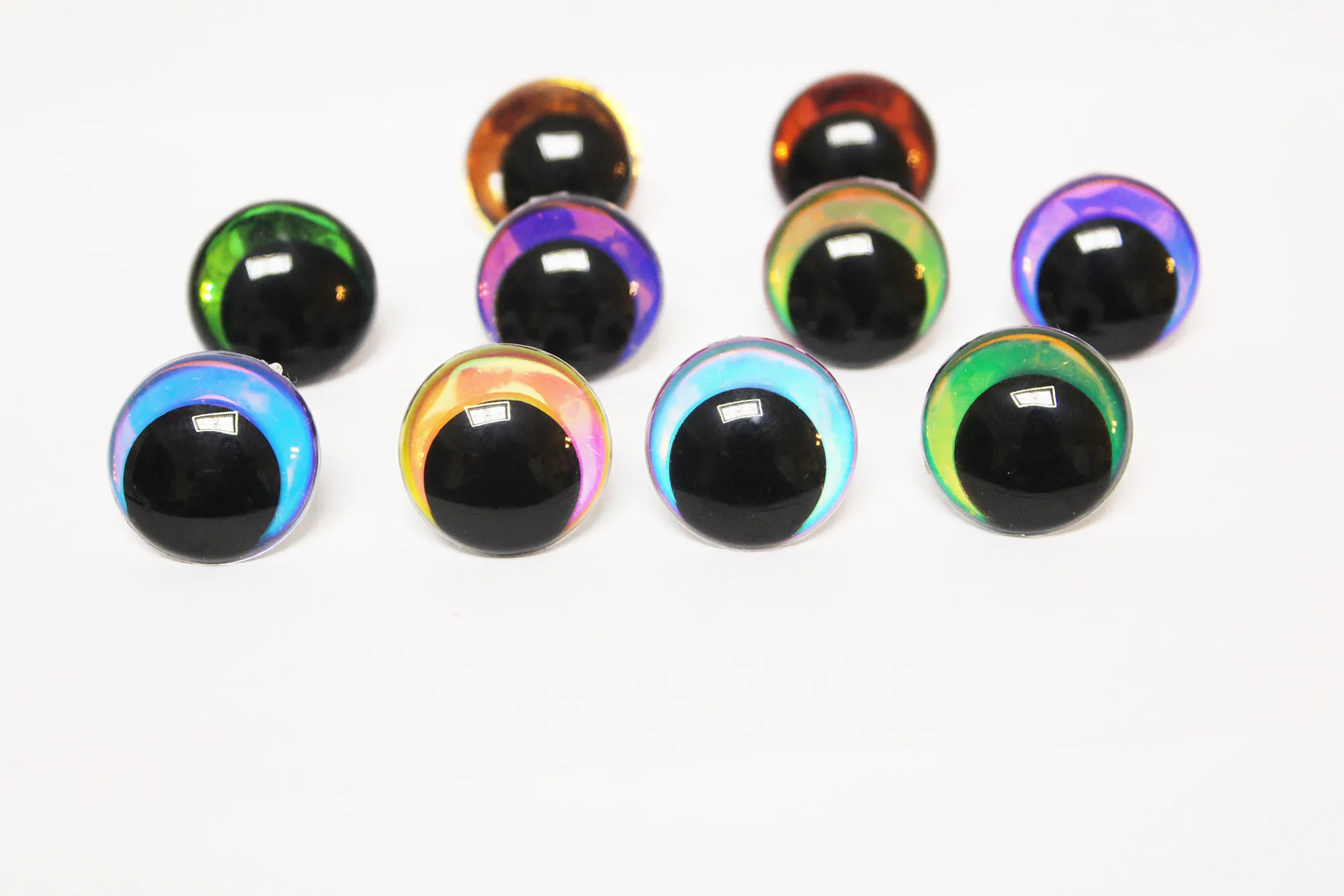 5pairs creture pop oogbol mix kleur 12mm tot 28mm Ronde komische glitter speelgoed ogen met wasmachine --- hc10