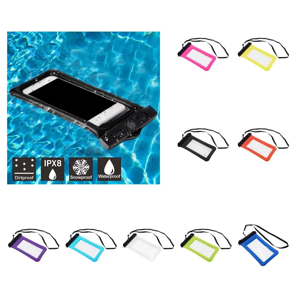 Waterproof Floating Phone Case Universal Dry Pouch Bag Underwater Holder Water Sports Accessory for Beach Pool Boating