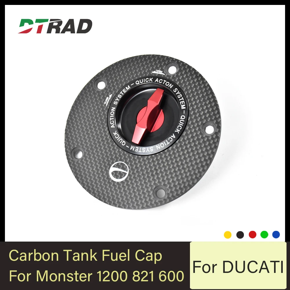 

For DUCATI Monster 1200 797 821 600 950 S2R S4R Keyless Fuel Tank Cap Airbox Cover Oil Gas Modified Quick Release Parts Matte