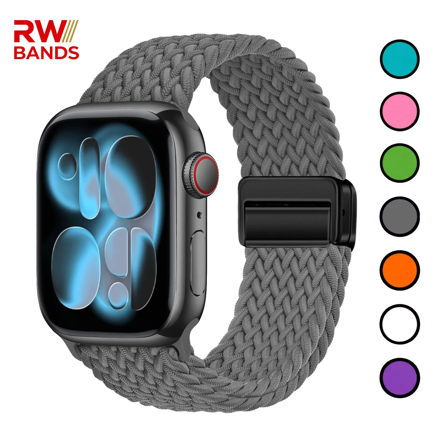 Geflochtenes Armband für Apple Watch Band 46 mm 45 mm 42 mm 41 mm 40–44 mm 49 mm Magnetarmband iWatch Serie 11/10/9/8 7 6 5 SE3-Ultra 3