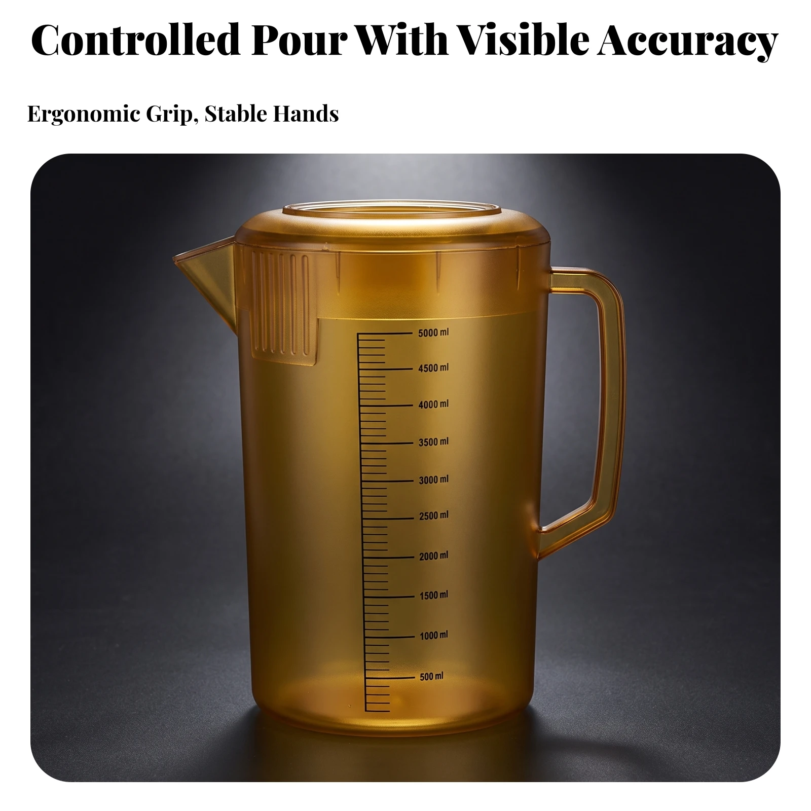 Carafe Heat-Resistant Plastic Pitcher with Lid Water Pitcher with Handle Shatterproof for Homeowners, Kitchen, Dining Table