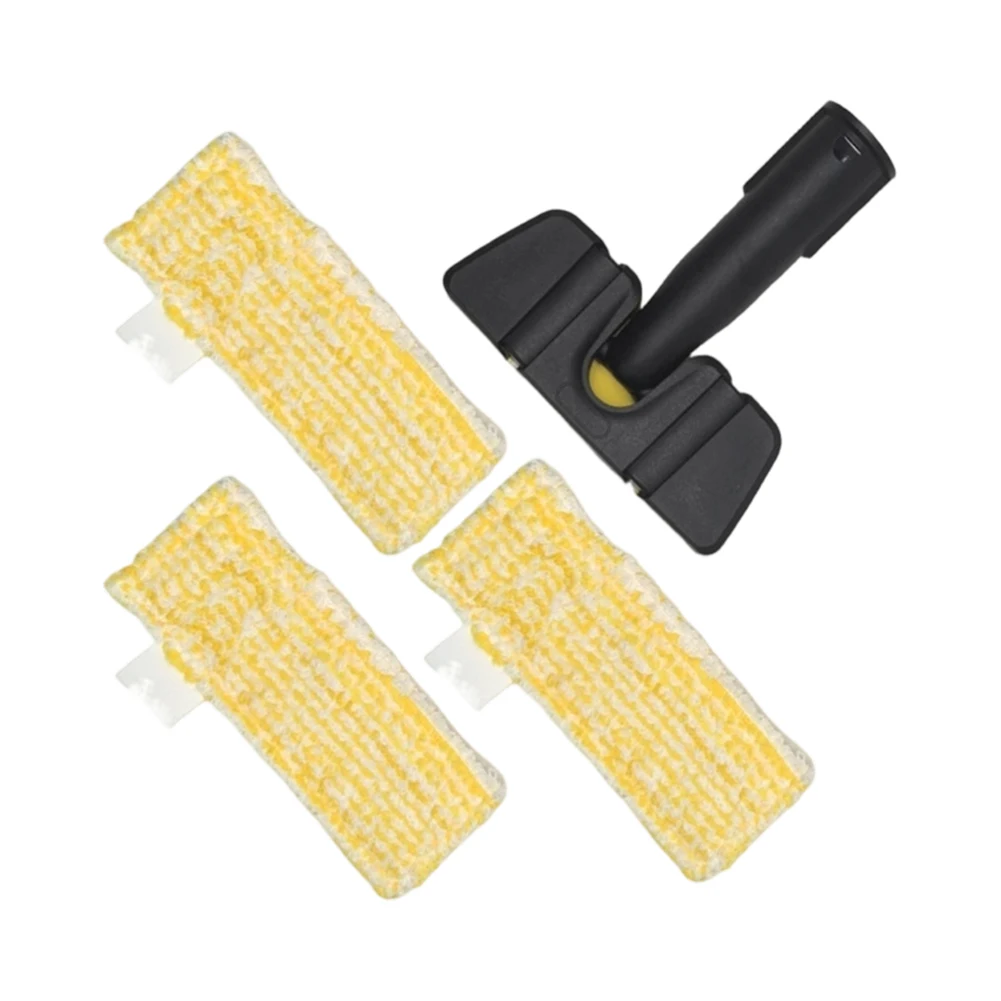 

Желто-белый набор ручных щеток для пароочистителя Karcher, ручная щетка для труднодоступных мест, удаляет пыль и пятна.