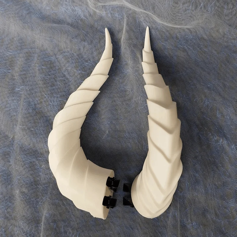 10/14/17cm Gradient Devil Horns Cosplay Horns Head Clip Headwear Hairwear Cosplay Props Accessories