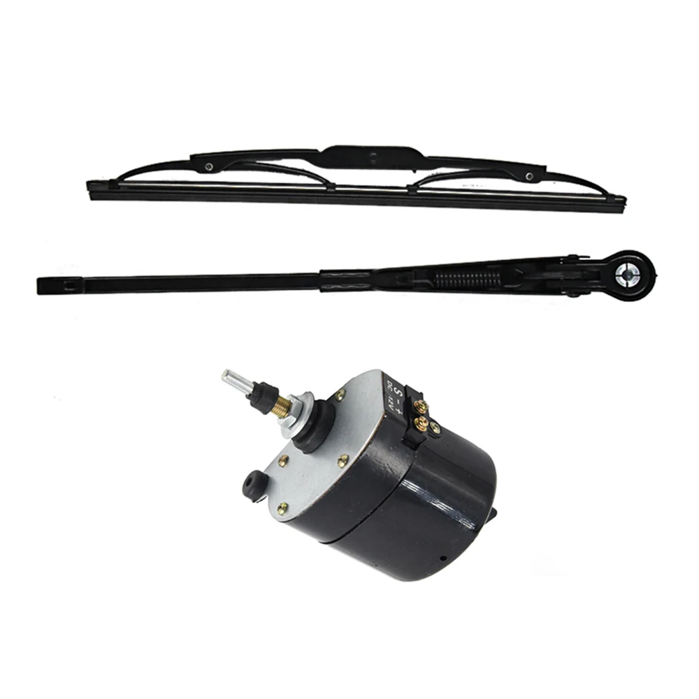 12V Universal Windshield Wiper Motor With Arm And Blade 01287358 7731000001 0390506510 Suitable For Fishing Boat Caravan