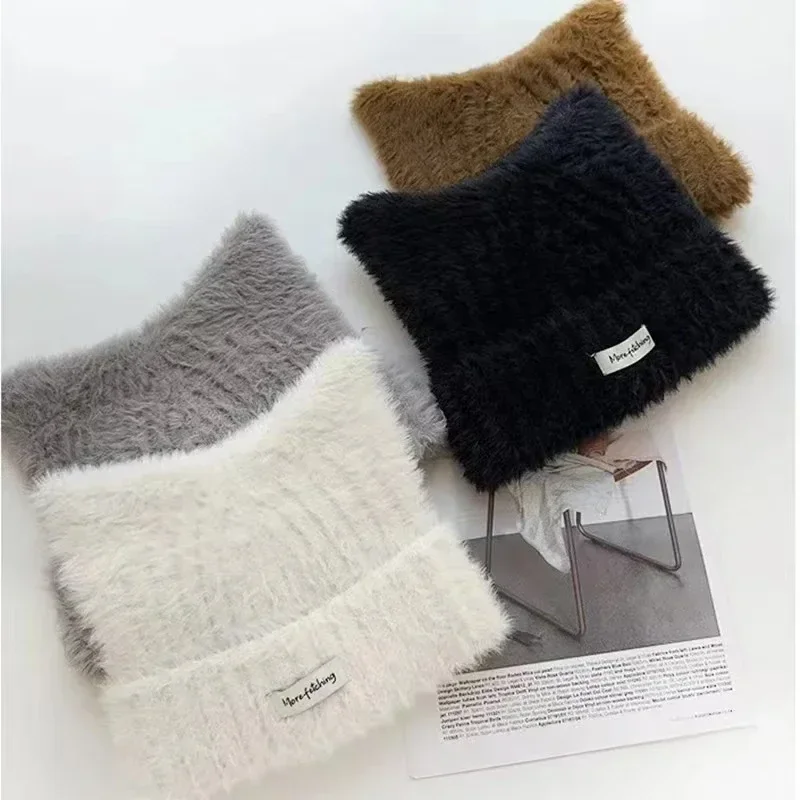 หมวกบีนนี่ไหมพรมถักลายหูแมวน่ารักสไตล์ญี่ปุ่นใหม่ Y2K สำหรับฤดูใบไม้ร่วงและฤดูหนาว สวมใส่สบาย อุ่น หวาน น่ารัก ใช้ได้หลากหลายสำหรับผู้หญิง