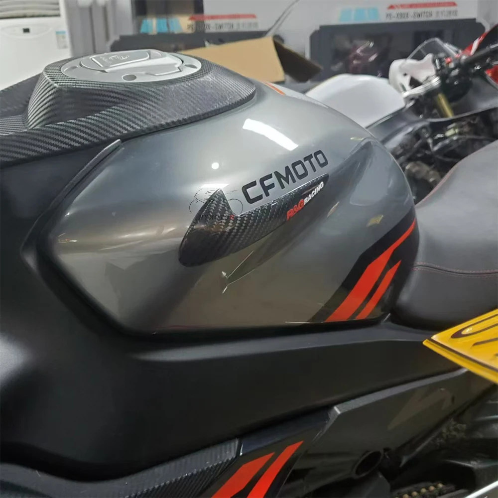 Für CFMOTO 450SRS 450SS 450SR Motorrad-Tuning: Kraftstofftank-Abdeckung aus Kohlefaser, Modifikationsverkleidung, Dekoration, Schutzverkleidung – Detail 2