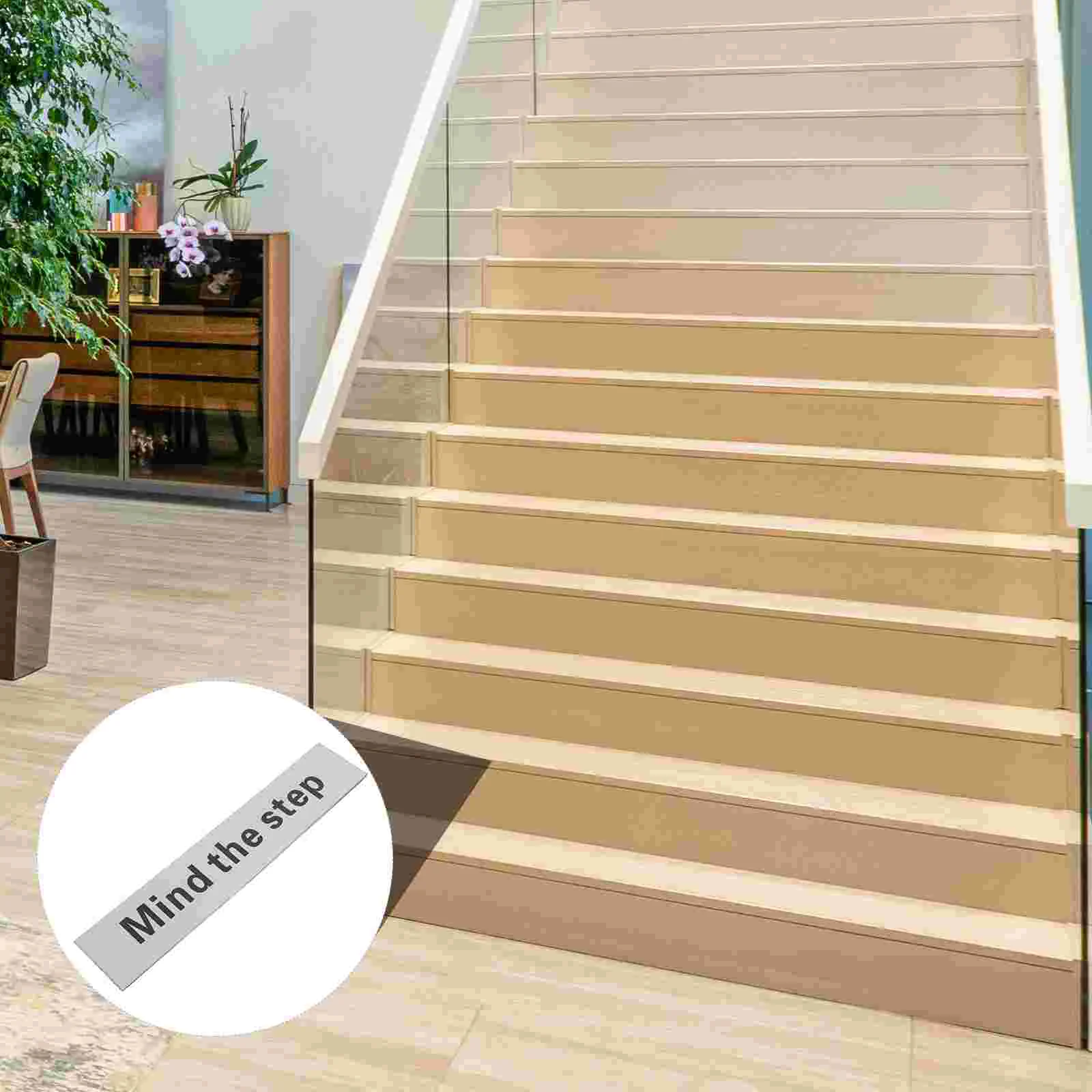 Warning Sign Boards Small Watch Your Step Signs Stair Mind The Caution Safety Outdoor Stainless Steel for Steps