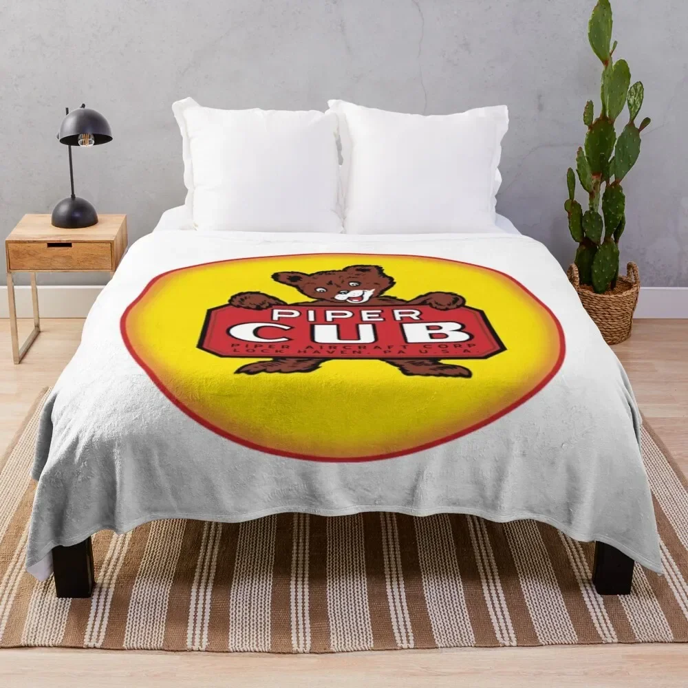 

Piper Cub T-ShirtPiper Cub Aircraft Throw Blanket Thin Soft Blanket for Summer Night Sleeping