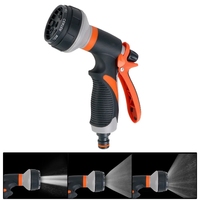 Lawn Spray Watering 8 Spray Modes Garden Tools For Garden Washing Car High Pressure Water Tool Adjustable Hose Sprinkle Nozzle