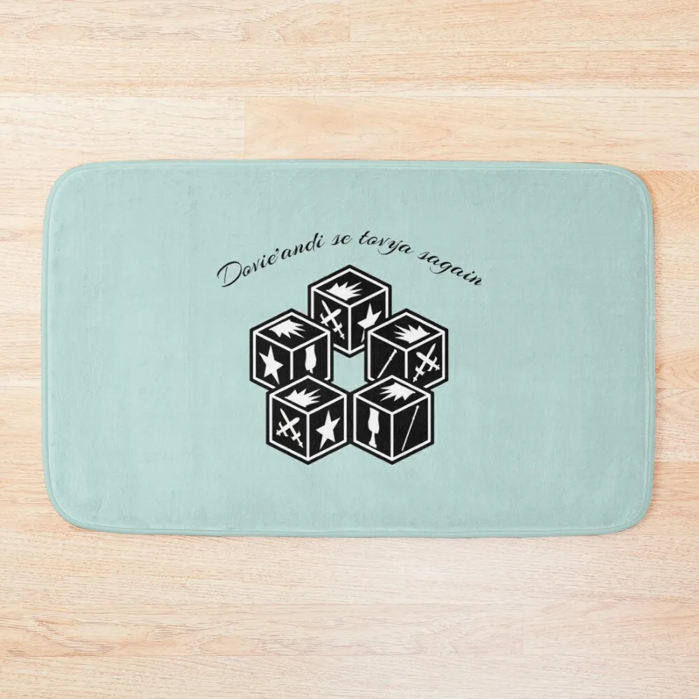 

It_s Time To Toss The Dice Bath Mat Floors Bathroom Shower Curtain Entrance Door Baths Bathroom Mat