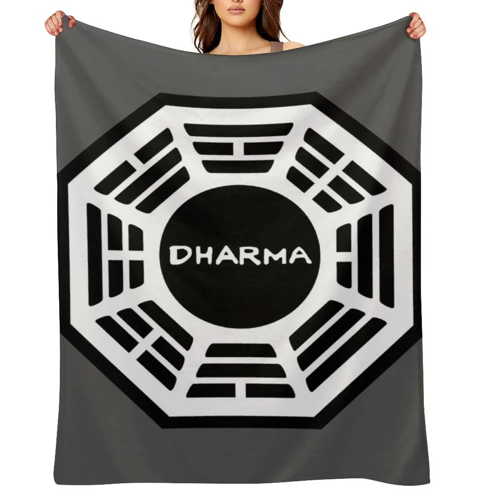 

Dharma Initiative Logo Lost TV Show Throw Blanket Giant Sofa manga Nap Thermal Blankets