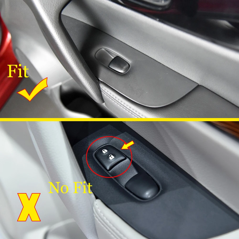 For Nissan Qashqai J11 2015-2020 Car Accessories ABS Carbon Door Window glass Lift Control Switch Panel Cover Trim