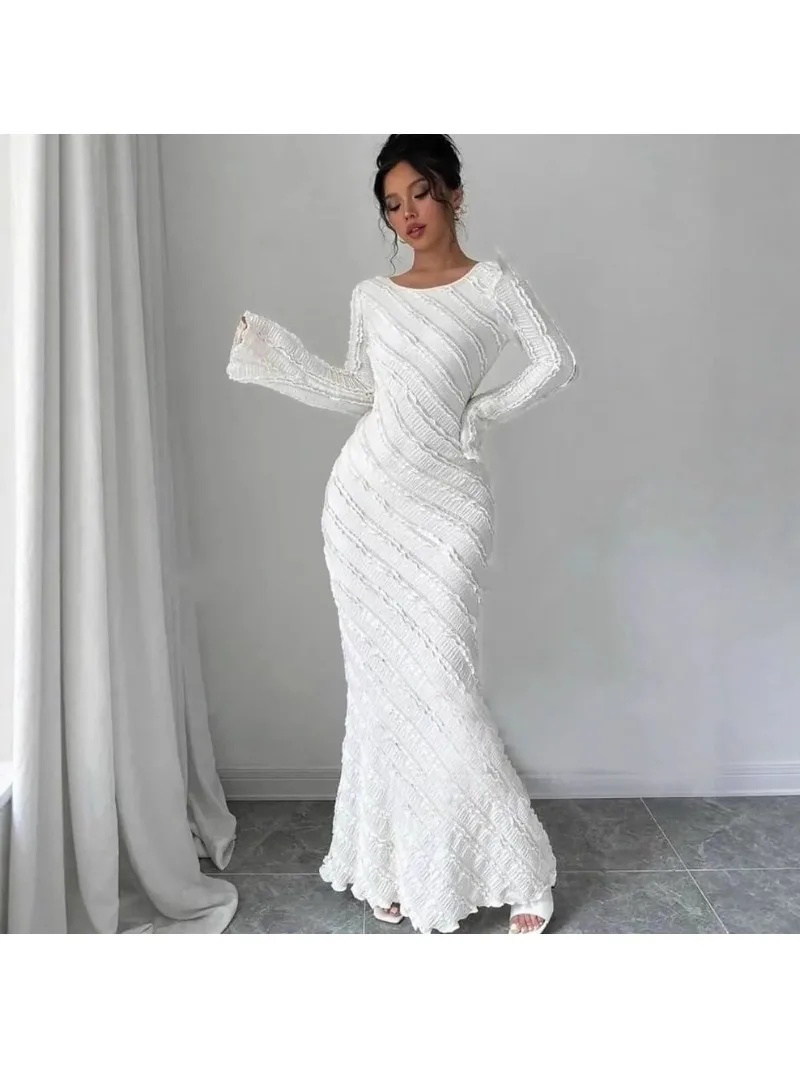 

Осеннее модное женское длинное платье макси из полиэстера с длинным рукавом и круглым вырезом Дашики, африканские платья для женщин, наряды, африканская одежда