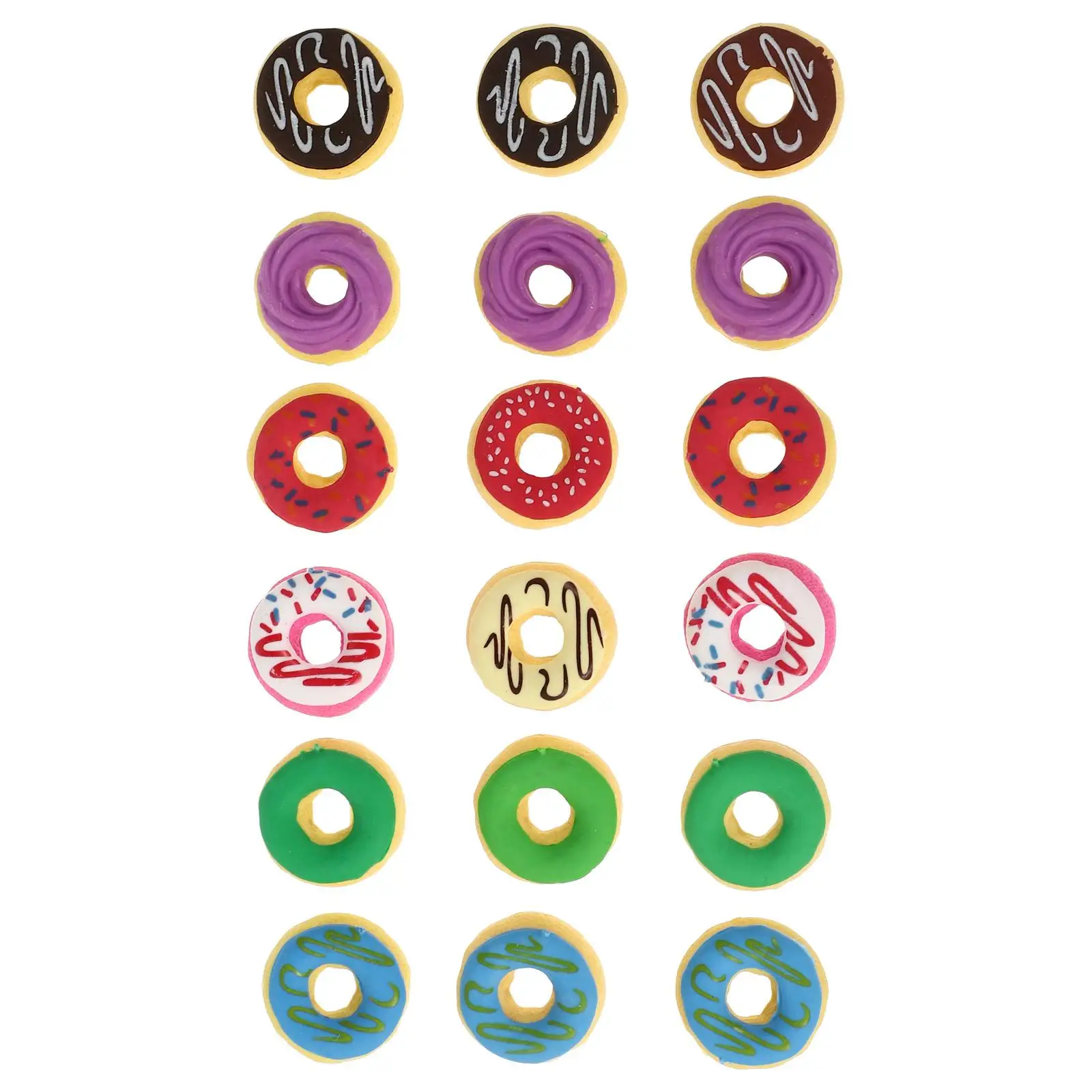 

Doughnut Erasers for Kids Mini Scented Donuts Rubber Accessories Student Writing Drawing Craftsmanship Long Term Service
