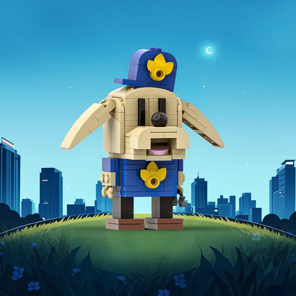 

Gobricks MOC Movie Detective Dog Building Blocks Model Police Dog Bricks Cute Animals Assembly Toys Children DIY Birthday Gifts