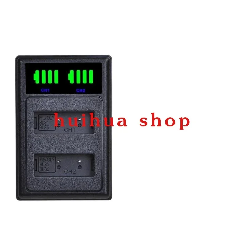 BLS-5 BLS-50 BLS5 BLS50 Battery   USB Charger with Type-C for Olympus PEN E-PL5 OMD-EM10 E-PL3 E-PL6 E-PL7 E-PM2 E-M10 Stylus1