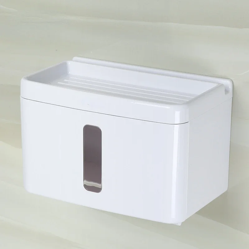 1pcs Tissue Box Wall Mounted Paper Roll Holder Kitchen Paper Dispenser For Hotel Toilet Paper Dispenser Bathroom High Quality image 6