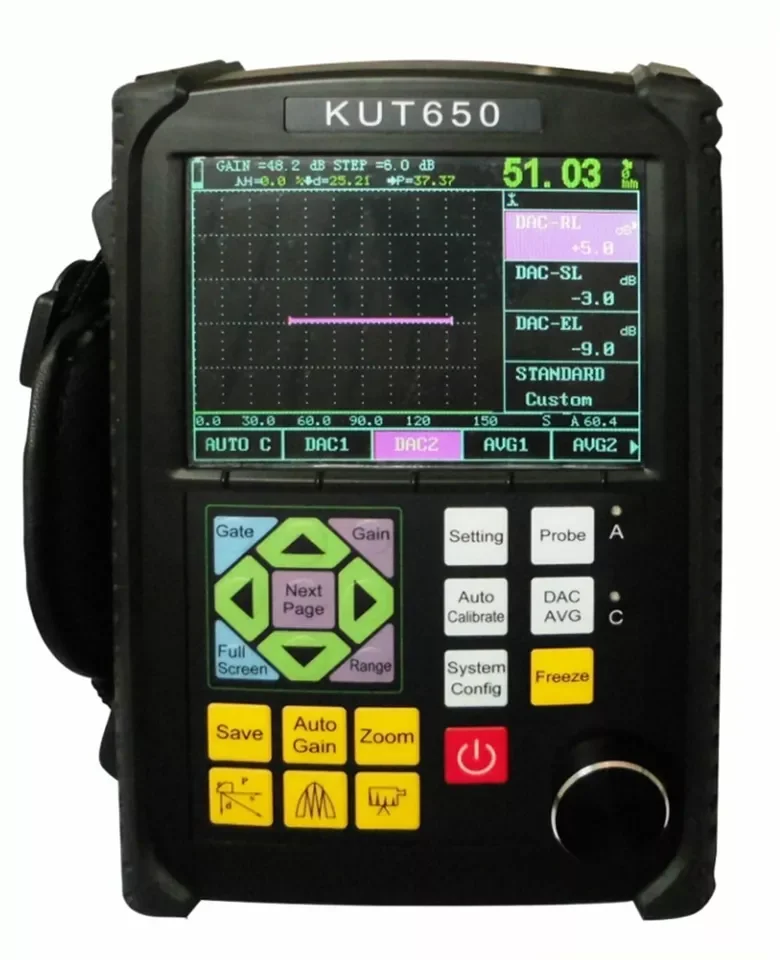 Ultrasonic Flaw Detector Portable Ultrasonic Flaw Detector with Range 0~10000mm  Humidity 20%~90%RH D-Delay -20~+3400μs