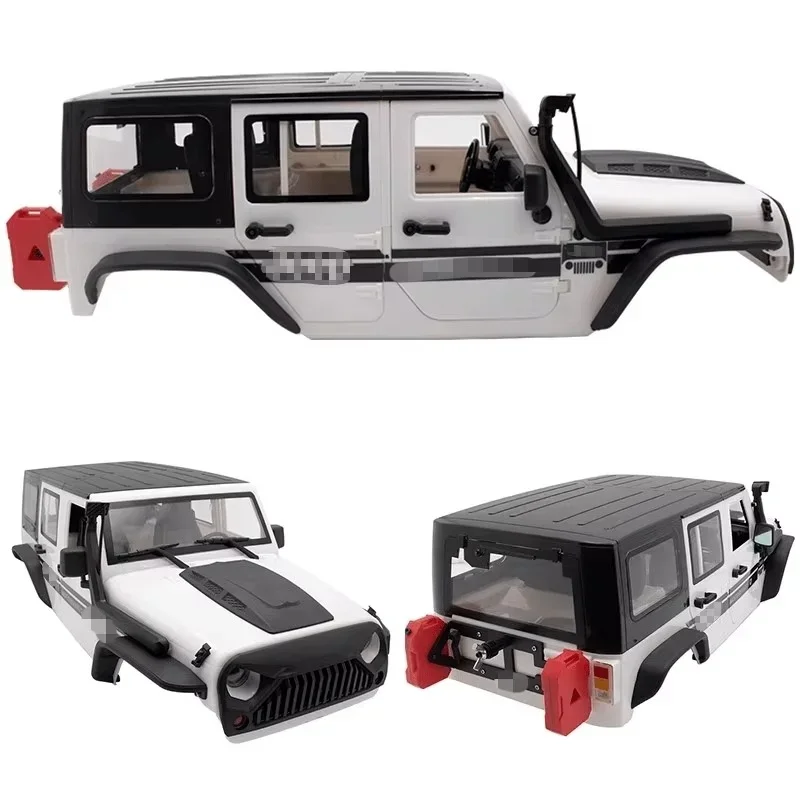 RC Model Simulated Car Body custom size 1/10 scale 313mm Wheelbase Wrangler Shell With Interior for RC Crawler Hobby Accessories