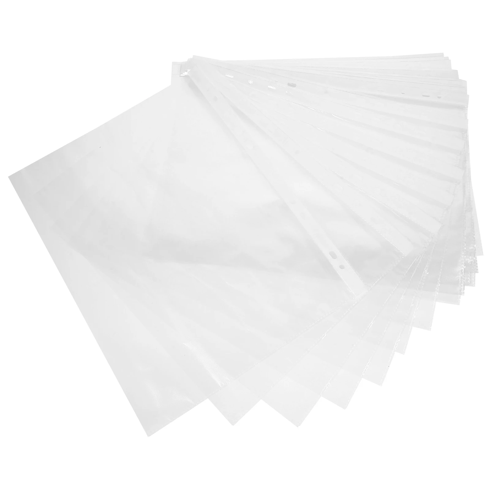 100 Uds. Funda protectora transparente de Pp para álbum, carpeta de documentos para hoja A4, Protector de página, oficina, escuela, ligero y transparente