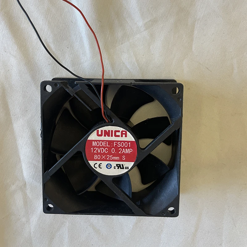 Ventilador de refrigeração, 80x80x25, 8025, 2900 rpm, 0.5a, 2 pinos