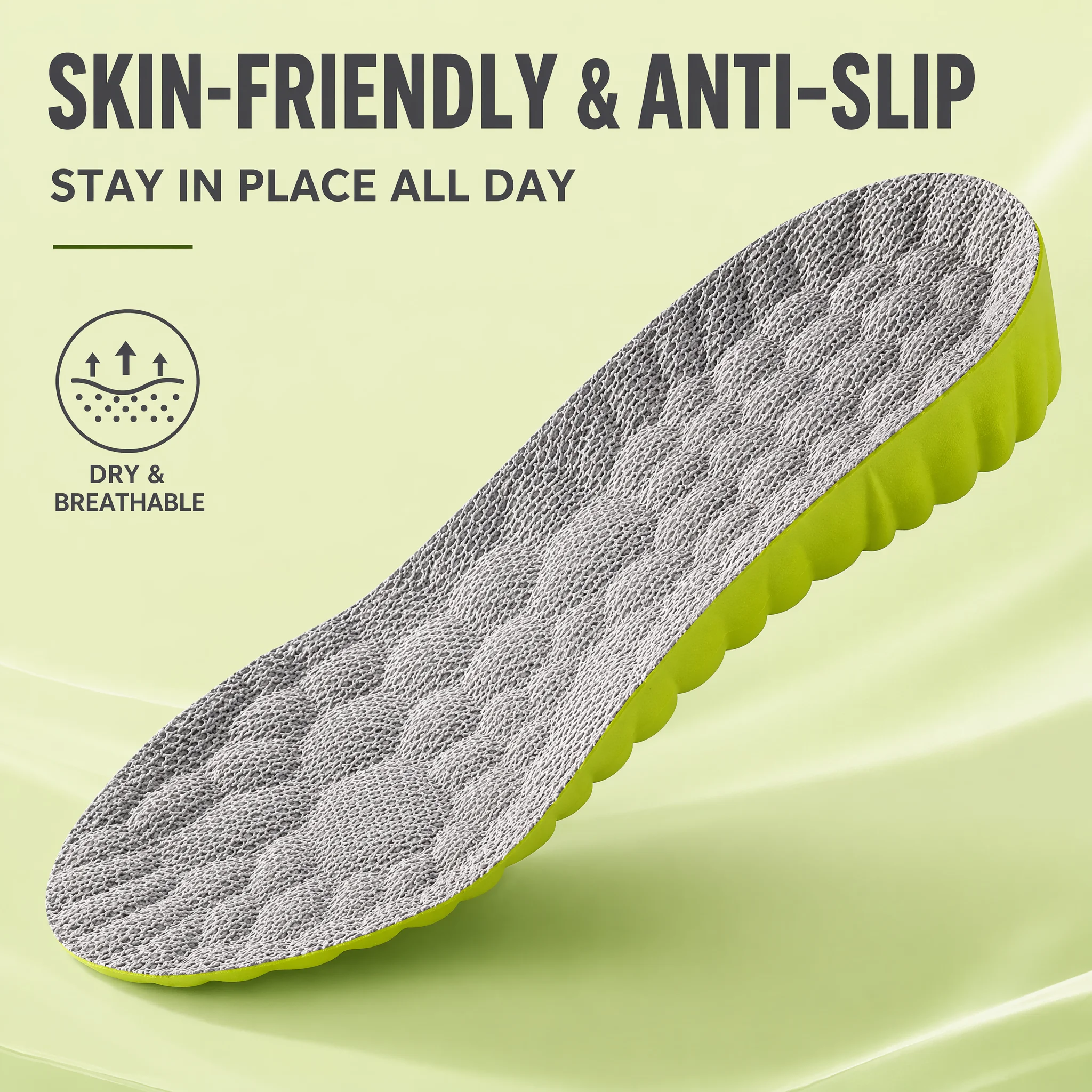 Cloud Sense Super Soft Insoles, Shock Absorption Breathable Shoe Inserts, High Elastic Cushion Insoles for Sports & Daily Wear