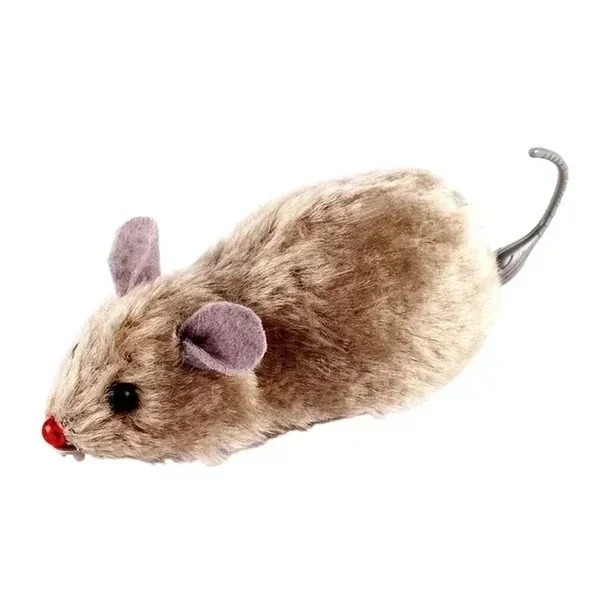 Neue 1Pc Lustige Lebensechte Plüsch Maus Laufende Ratte Spielzeug für Katzen Hunde Schwanz Maus Haustiere Kinder Zufällige Farbe – Detail 8