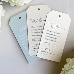 Personalised 100pcs Thank you Tags for Wedding Guests Party Shower Welcome Gift Tags Decor Favor Candy Boxes Cupcake Paper Tags