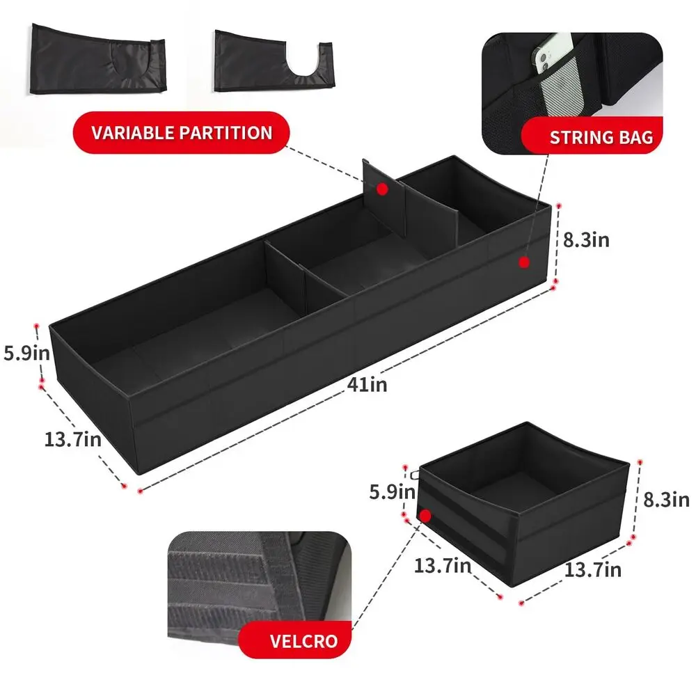 US Underseat Storage Box For Ford F-150 F-250/F-350/F-450/F-550 2015 16 17 18 19 20 21 22 23 2024 Truck Cab