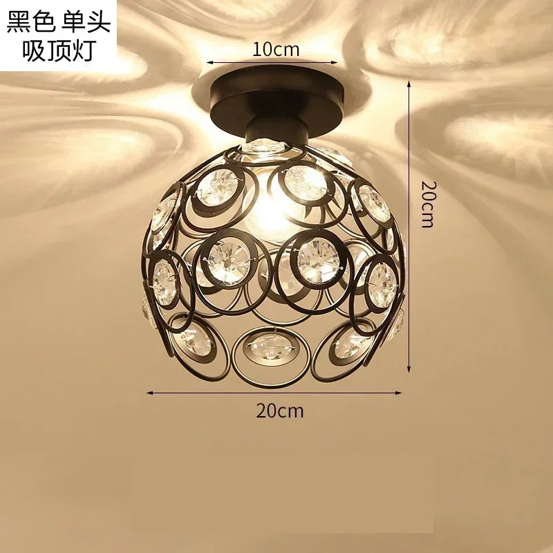 Supply of Restaurant Chandelier Crystal Lamp Simple Single-head Entrance Hall Ceiling Lamps Hotel Cloakroom Bar Decorative Lamps