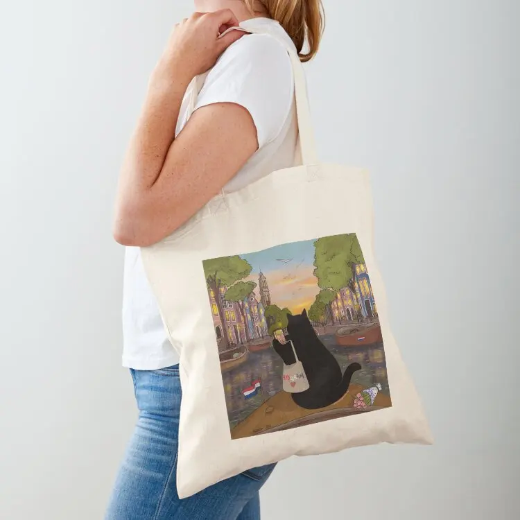 

Stanis Travelling the World - Amsterdam Tote Bag Reusable bags Eco bag Women's shopping bag custom fabric