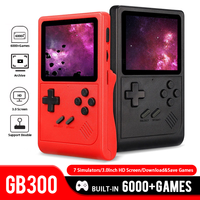 GB300 Portable Handheld Game Player 3.0 Inch Screen TV Video Console with AV Output Retro Built-in 8G 6000+ Games