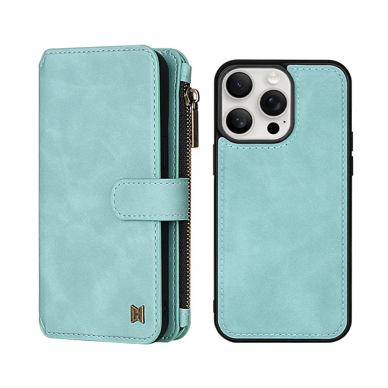 

Magnetic Card Holder & Stand PU Leather Smart Phone Case with Pocket Wallet Convenient Mobile Accessory