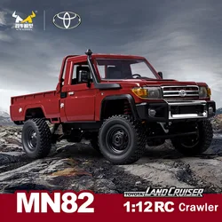 Off-Road Controle Remoto Crawler Toys para Meninos, MN82 RC Car, Modelo 2.4G MN, Versão RTR, 4WD, 280 Motor, Proporcional, Presentes, 1:12