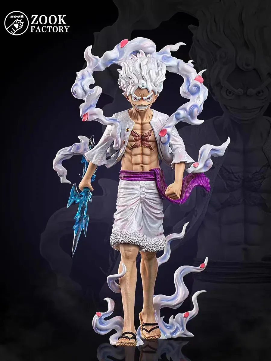 23cm Anime One Piece Figure Sun God Gear 5 Nika Luffy Action Figure Gk Thunderbolt Monkey D Luffy Model Pvc Toy Gift