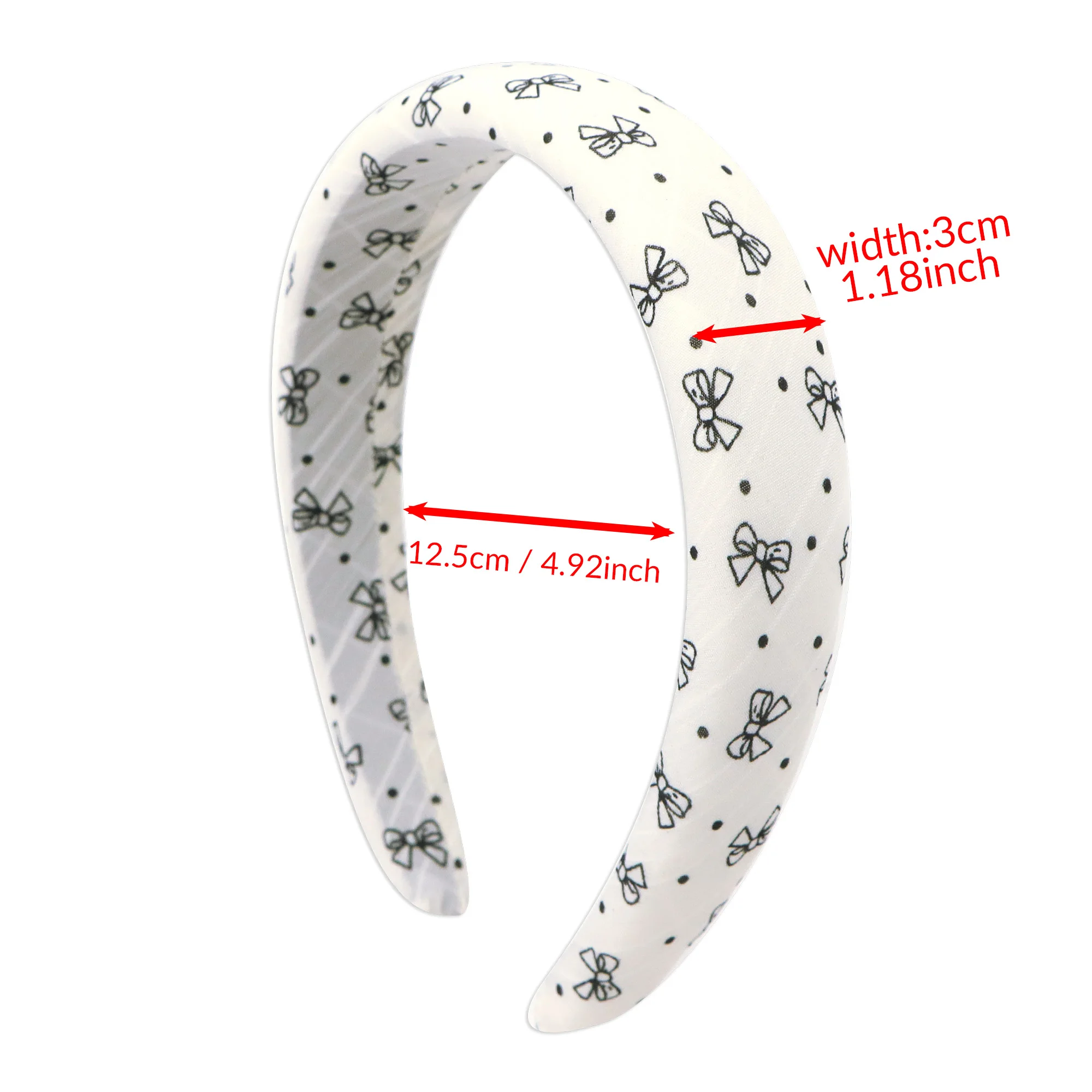 1pc dot Bowknot Headband, Hair Accessory for Everyday Fashion in Europe And America, Featuring a Easy Yet Sophisticated Style