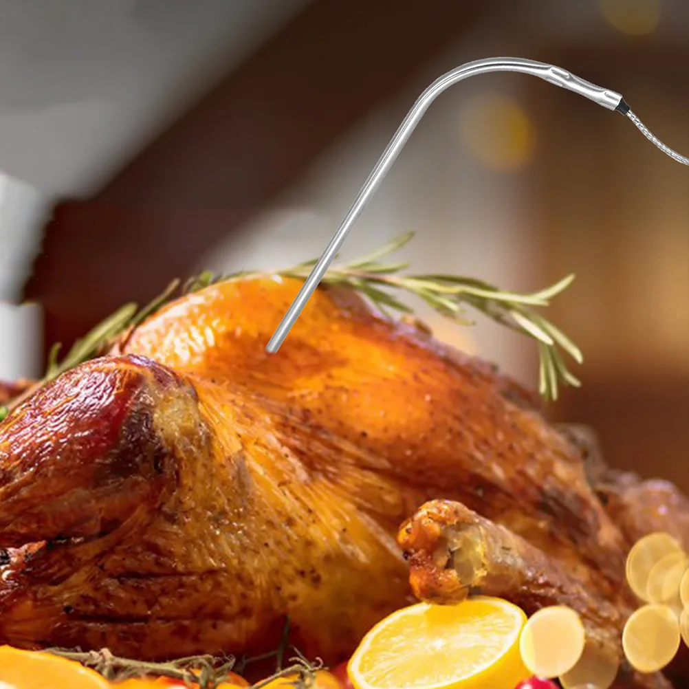 

Touch Screen Thermometer Stainless Steel Bbq Kitchen Thermometer Meat Probe Cooking Tool Easy Read