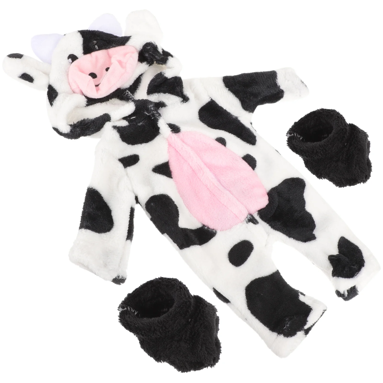 

Cow Outfit for Doll Pajamas 18 Inch Girls Toys Conjoined The Jumpsuit Clothes Dress up Child