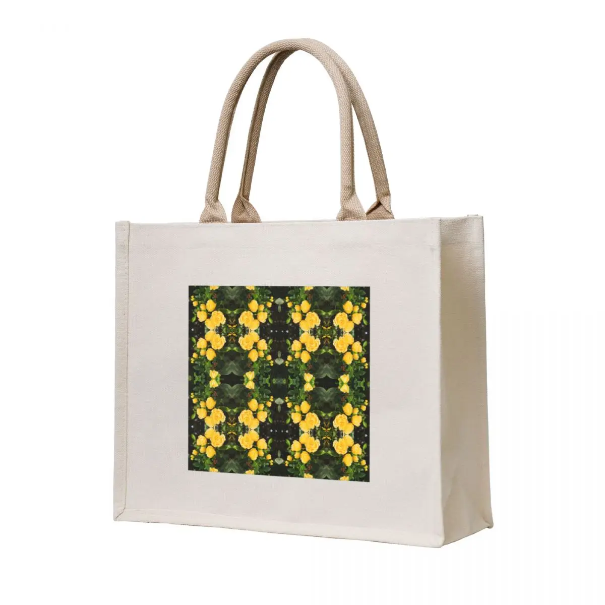 

Yellow Roses Pattern Tote Bag large size bags sacs de shopping tote bag custom hand bag