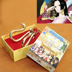 Anime ONE PIECE Earrings Boa Hancock Ear Studs Clips Pendants Cosplay Accessories Figure Gifts