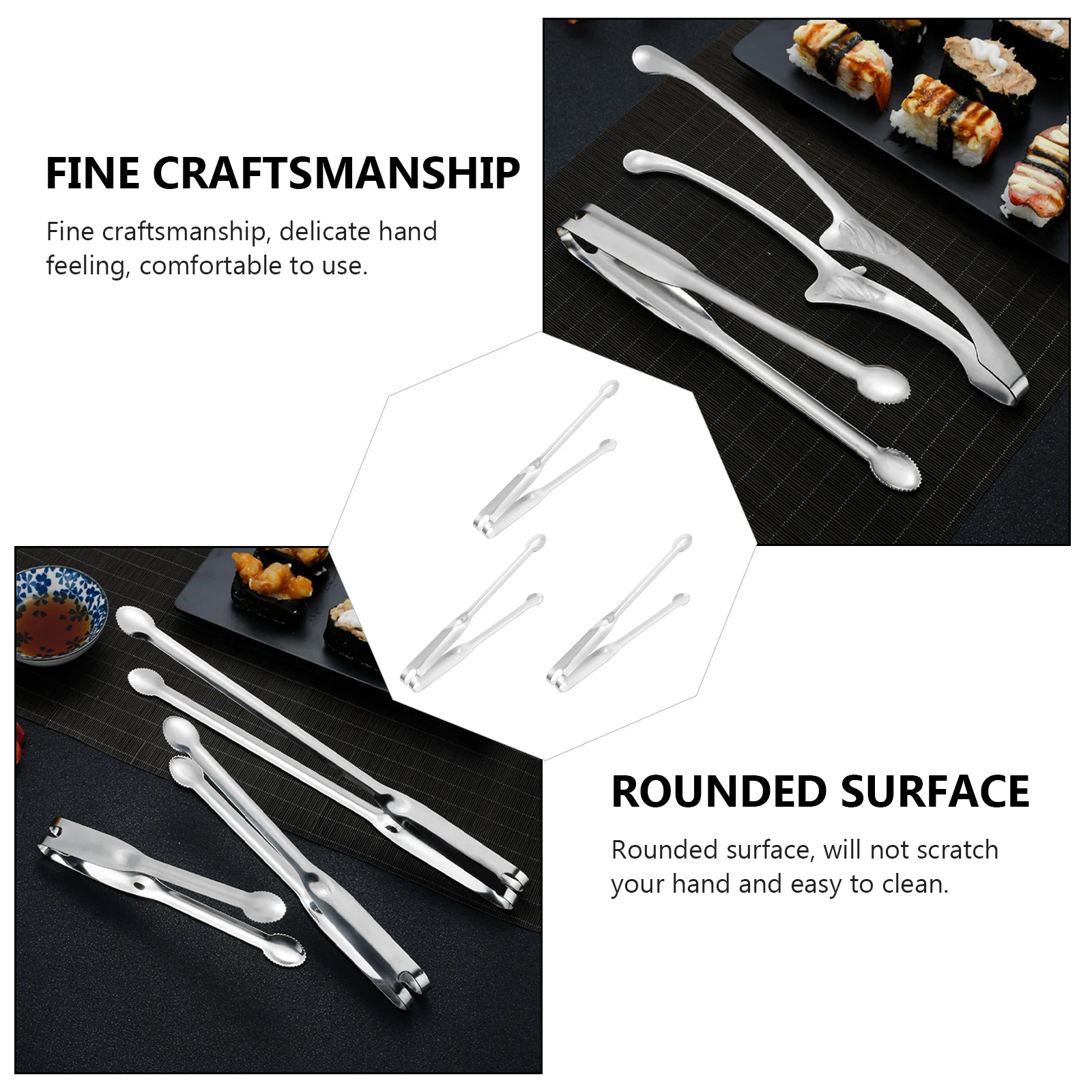 

Food Tong Kitchen Serving Clip Kitchen tong Stainless Steel Barbecue tong Kitchen Barbecue Clamp