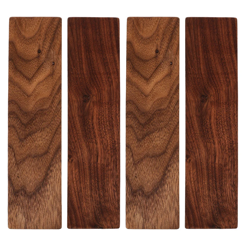 4PCS Walnut Hardwood Planks Woodworking Crafting Unfinished Wood Blocks Carving Whittling Boards for DIY Projects and Engraving