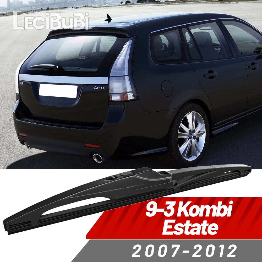 Lâmina de limpador de para-brisa traseiro, acessórios para saab 9-3 kombi estate 2007-2012 2008 2009 2010 2011