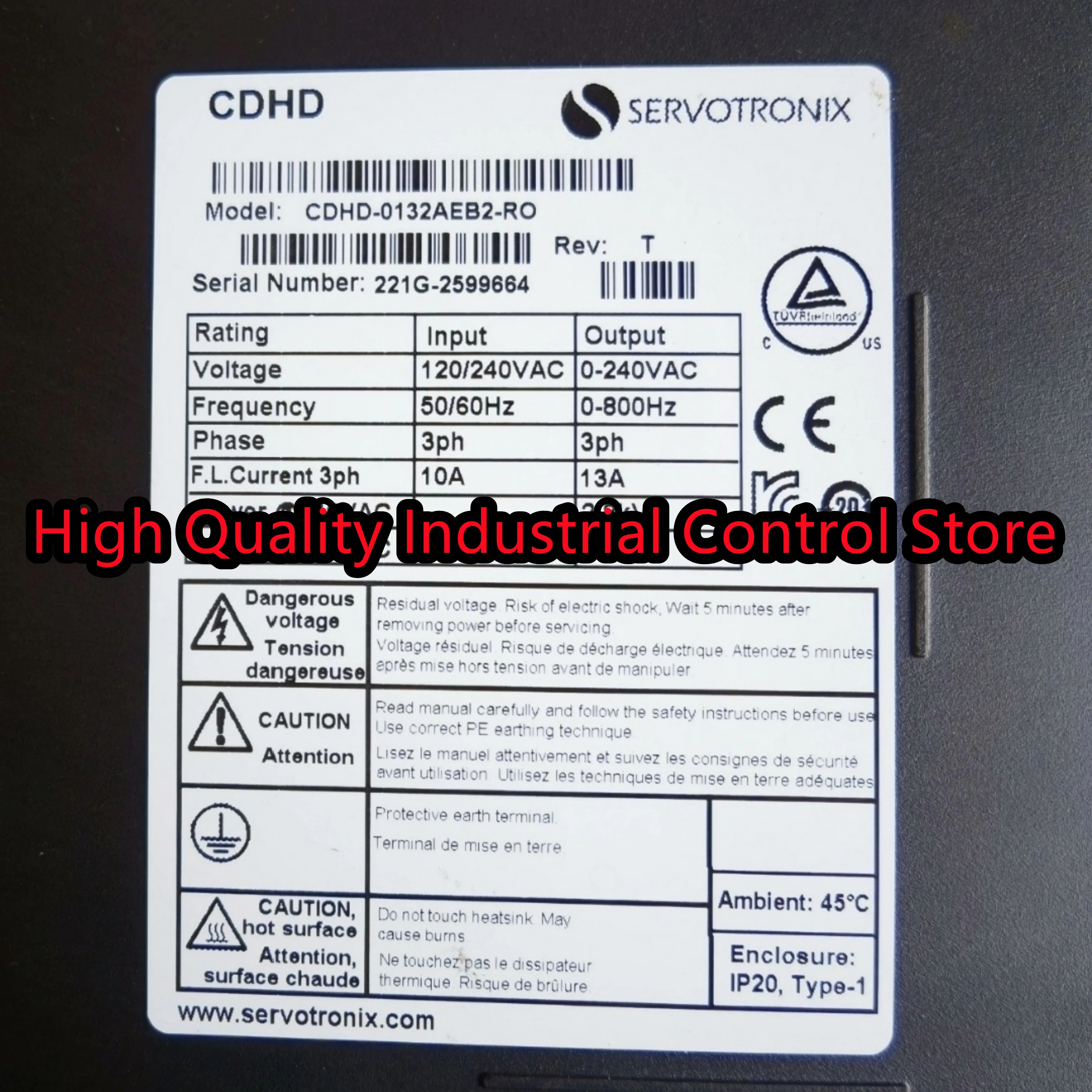 

CDHD-0132AAF1-RO CDHD-0132AEB2-RO new in box Servo driver
