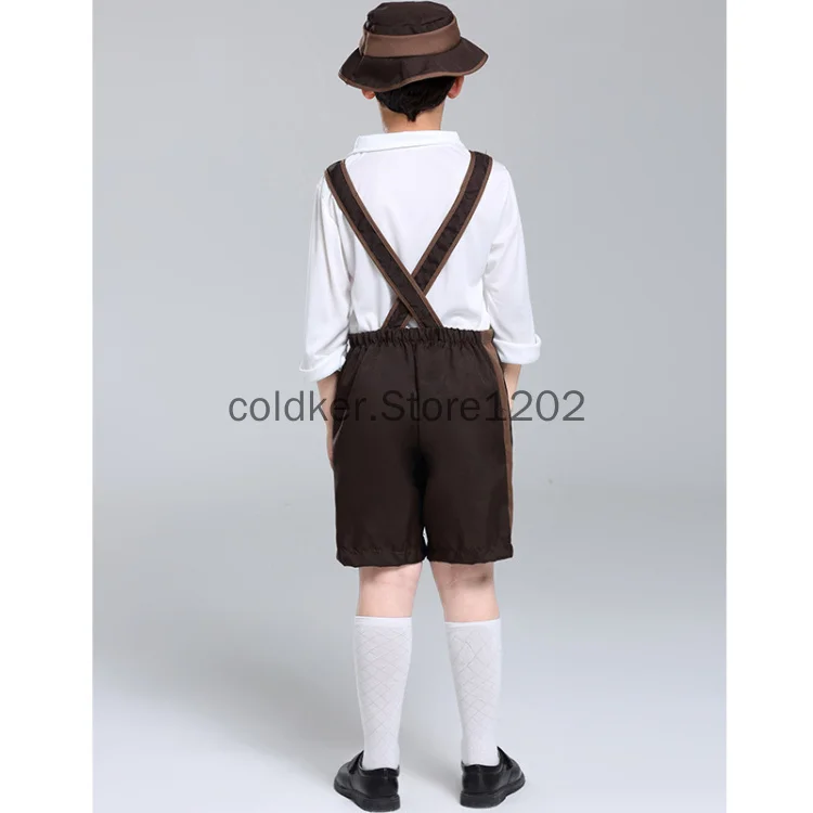 Germany Beer Festival Ober Halloween Cosplay Kostuums Jongens Meisjes Oktoberfest Kostuums Kinderen Rollenspel Riem Broek S-XL