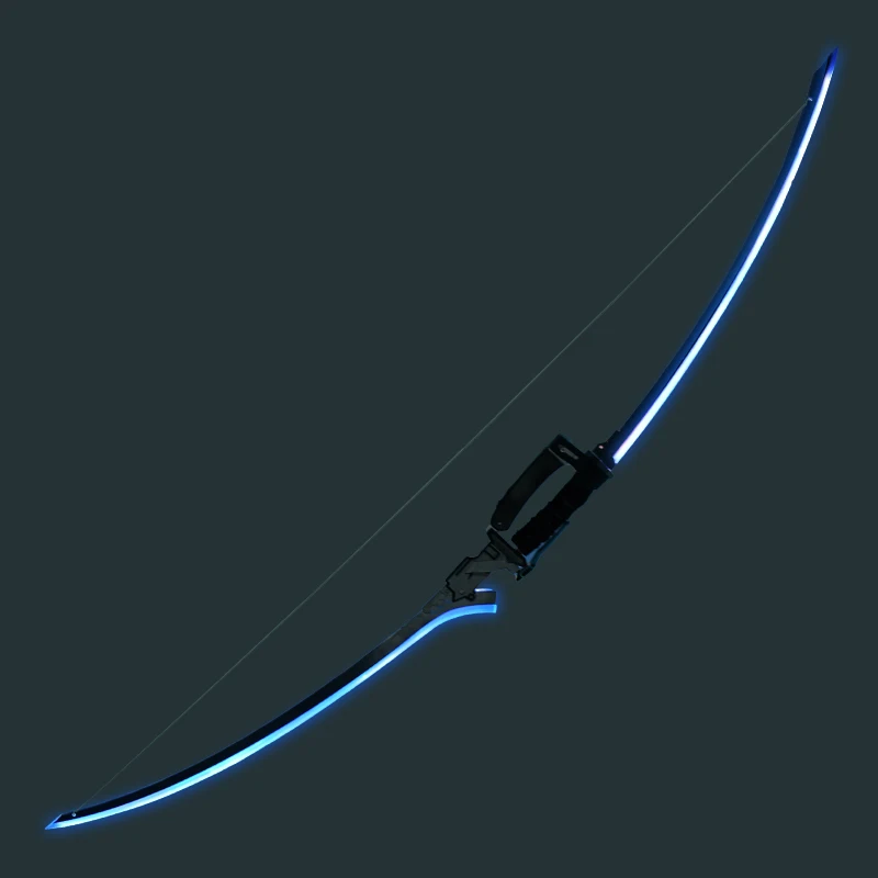 Rekwizyty do cosplayu Zero Absolute, strój, nienarzędzowana broń dwufunkcyjna, podwójny miecz, łuk, strzały bez pocisków, sakwa, pochwa na miecz