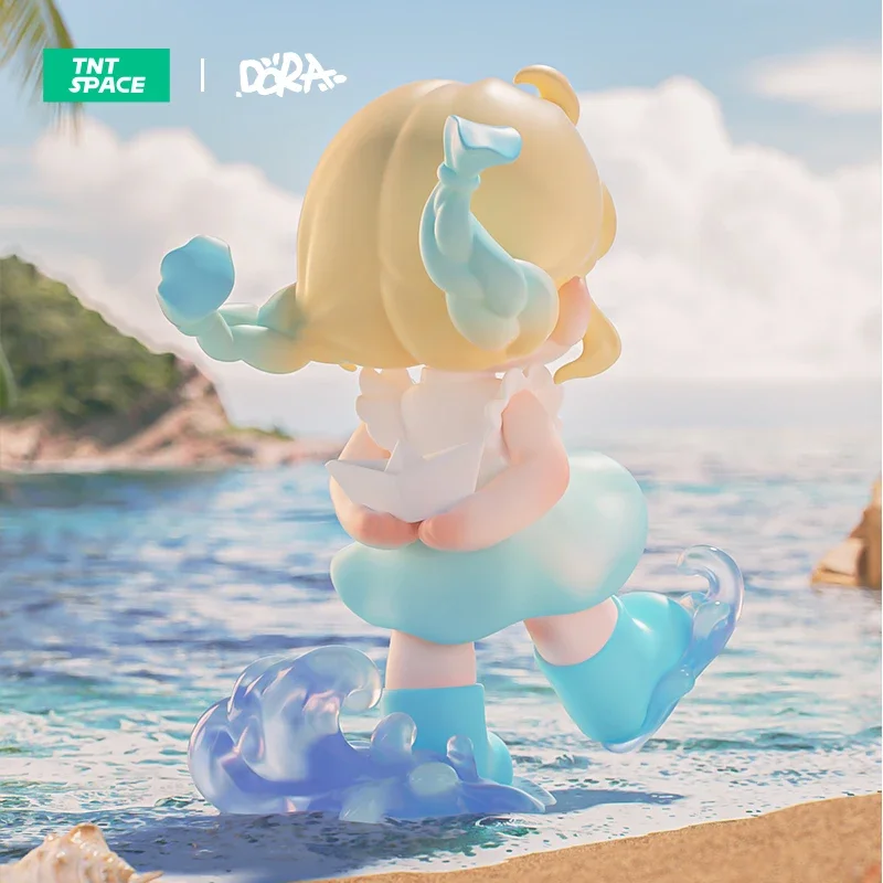 Figuras de colección de olas de verano de DORA, adornos Kawaii, decoración del hogar, modelo de escritorio, muñecas, modelo de regalo